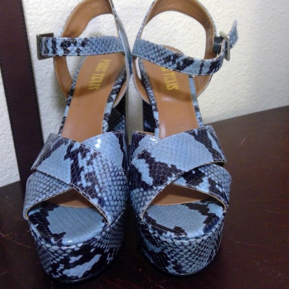 Paris Texas | Shoes | Paris Texas Python Print Platform  Paris Texas Python Print Platform Sandal 39.5 EU